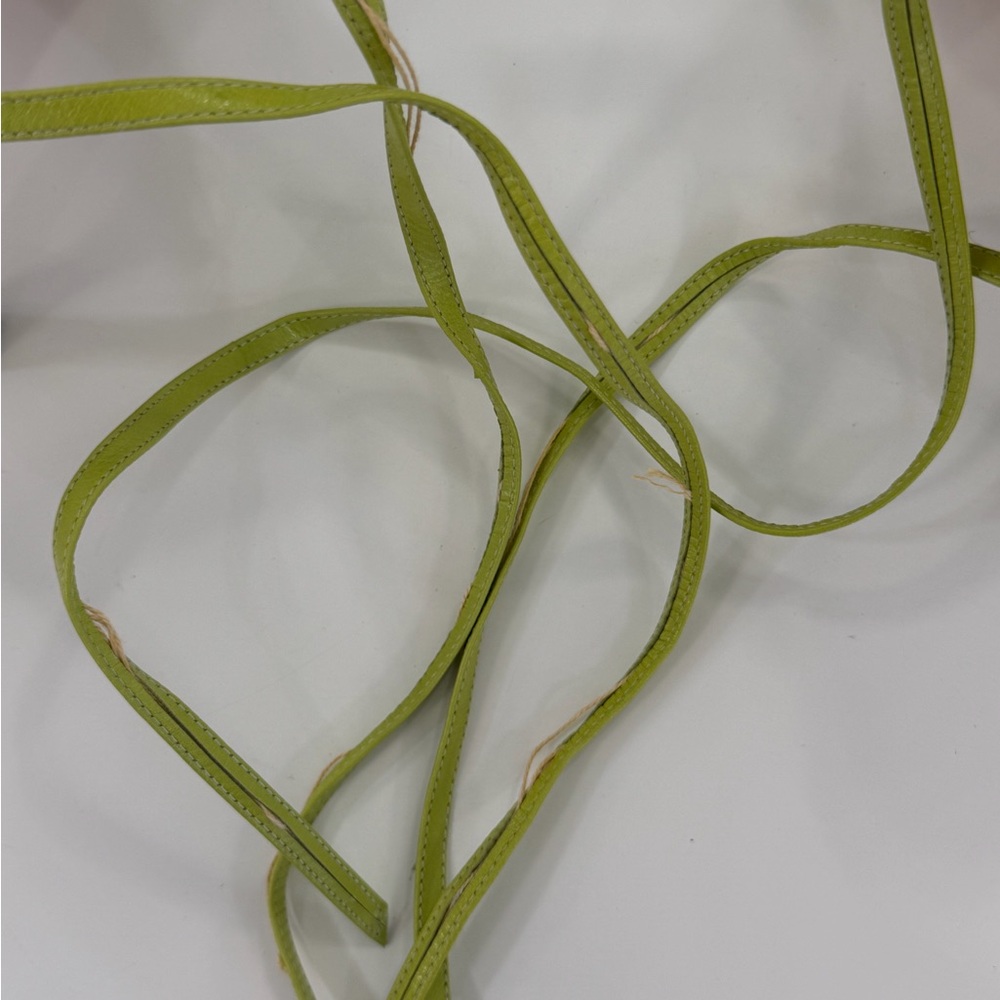Manolo Blahnik Lime Green Orchid Heels - Picture 7 of 12